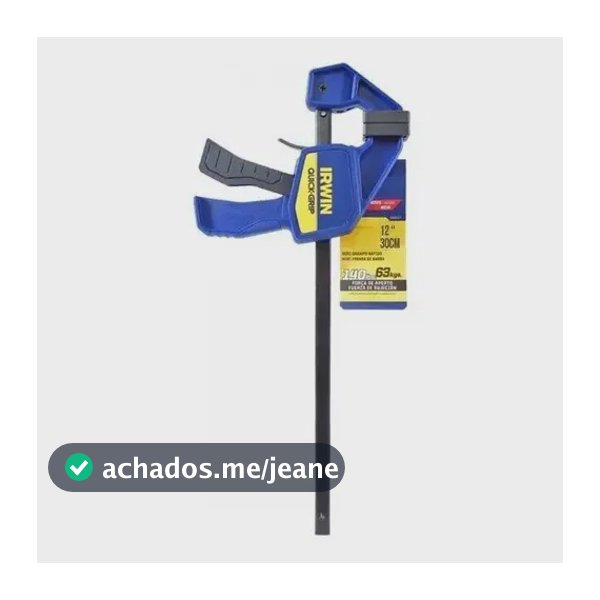 Grampo Aperto Rápido Mini Quick-grip 12 63kg 2006022 Irwin