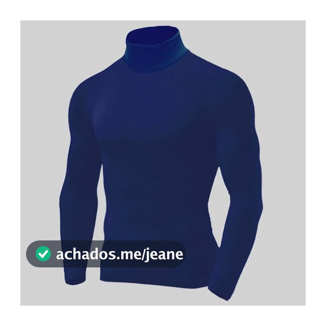 Camiseta Segunda Pele Gola Alta Proteção Uv Thermo Premium