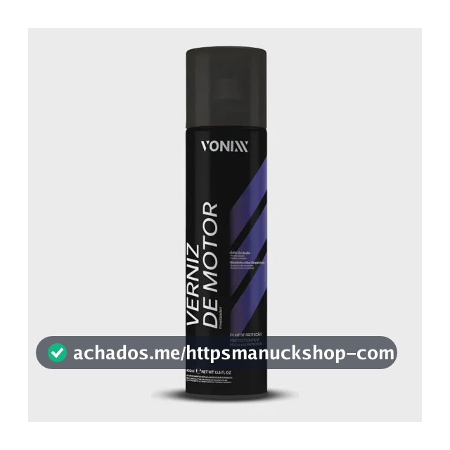 Verniz De Motor Aerosol Finalizador Vonixx 400ml Spray