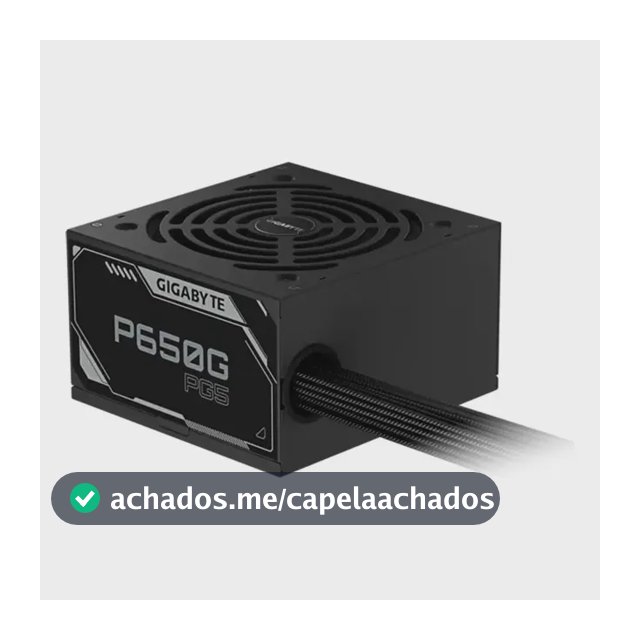 Fonte Gigabyte P650g Pg5 650w 80 Plus Gold Pfc Ativo Preto