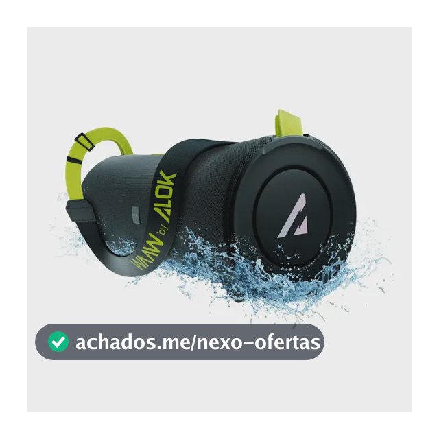 Caixa De Som Bluetooth Waaw By Alok Boom 100sb 40w 20h Ipx7 Preto