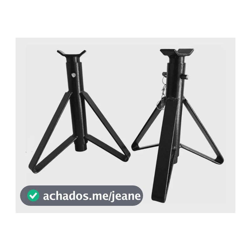 Kit 2 Cavalete Automotivo - Preto