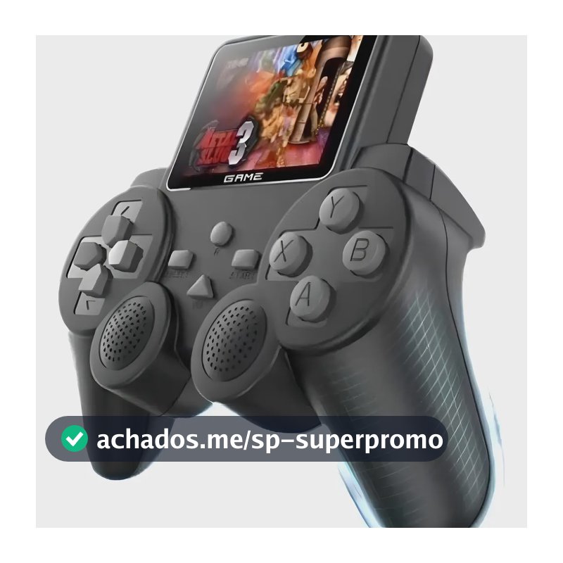 Consola de jogos S10 com alça de controle remoto