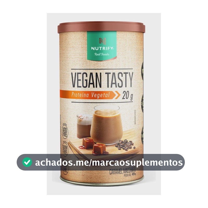 Proteína Vegan Tasty Caramel Macchiato 420g Nutrify