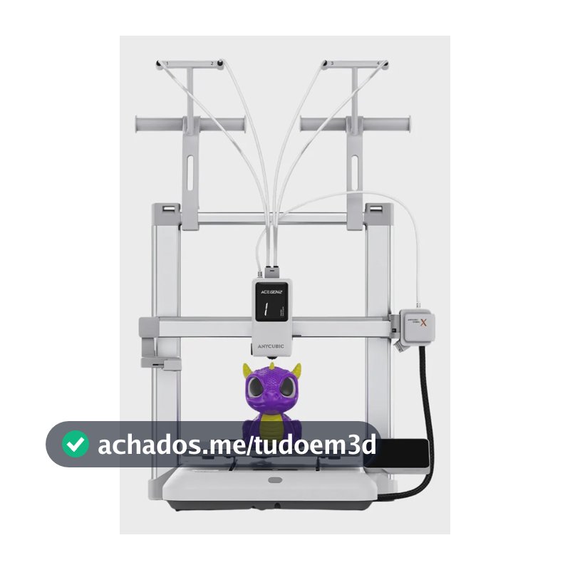 Impressora 3d Kobra X Multicolorida 4 Cores Anycubic 127/220v Kobra X