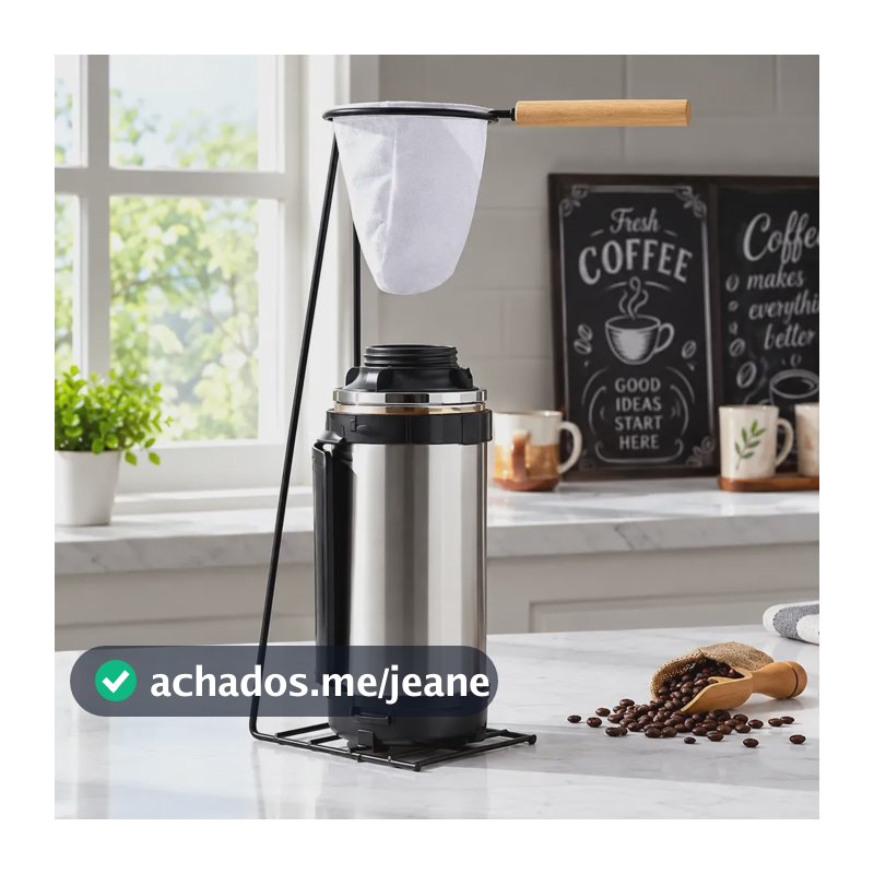 Suporte Coador De Café Grande + Filtro De Pano