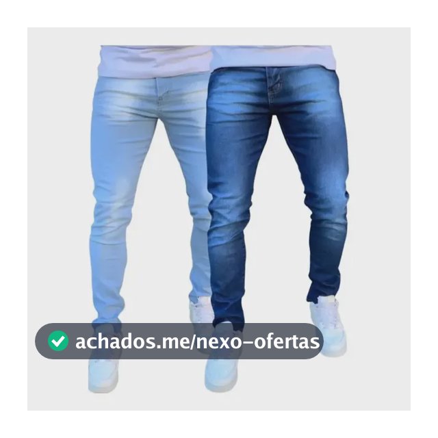 Kit 2 Calças Jeans Masculina Skinny Com Lycra Elastano