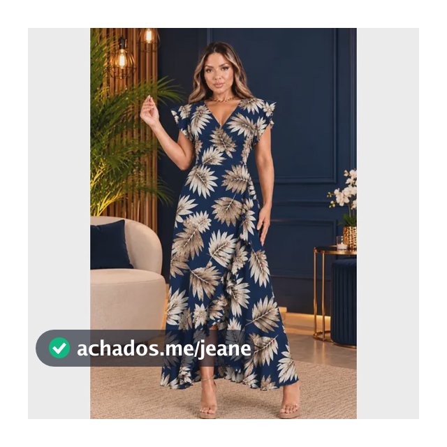 Vestido Feminino Longo Elegante Moda Evangélica