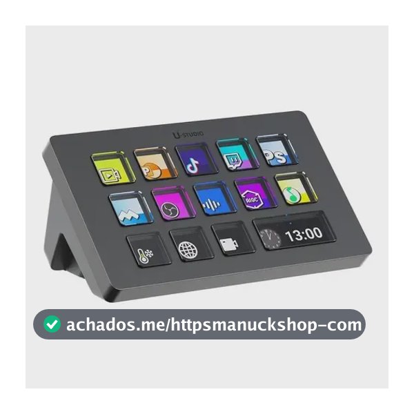 Ulanzi D200 U-studio Macro Teclado Controlador De Stream, 14 Cor De Teclado Preto Idioma Inglês Us