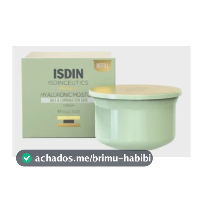 ISDIN Refil Creme Hidratante Anti-Idade para Pele Oleosa Isdinceutics Hyaluronic Moisture Oily Skin - 50g
