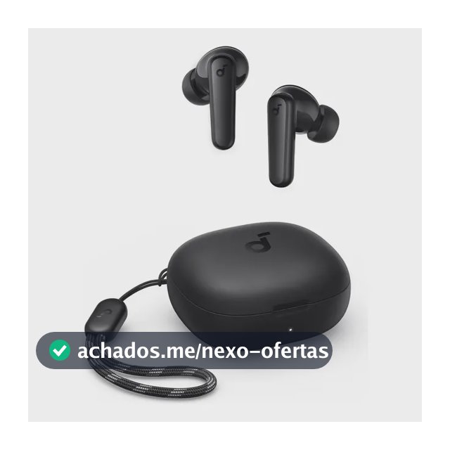 Fone De Ouvido Soundcore by Anker P20i Graves Poderosos e Impactantes Bluetooth 5.3 30H de Reprodução Resistência à Água 2 Mics IA para Chamadas Claras Personalização de Som via App Cor Preto