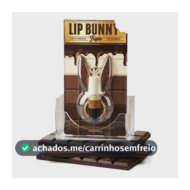Gloss Labial Lip Bunny Triple - Fran By Franciny Ehlke Marrom-claro