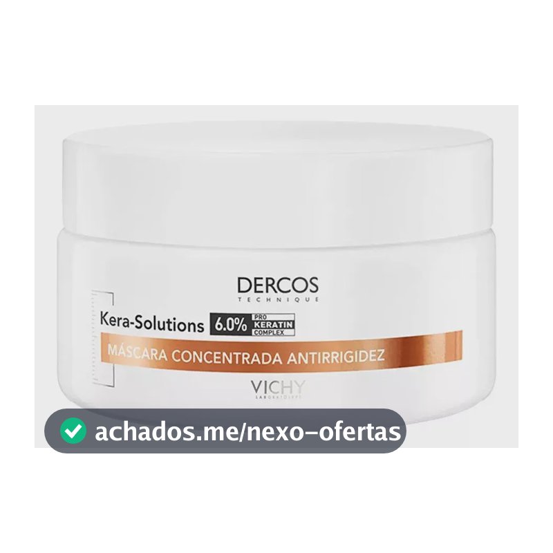 Máscara de Tratamento Capilar Restauradora para Cabelos Danificados por Química com Ação Antifrizz e Antiumidade por 48h Kera-Solutions Vichy Dercos 200ml
