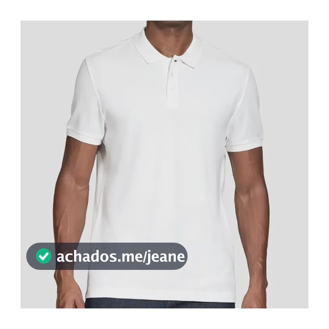 Polo Aramis Manga Curta Algodão Piquet Mescla Básica Branco