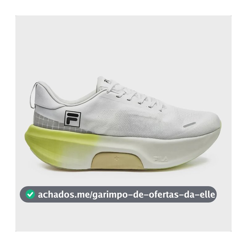 Tênis Fila Masculino Speedrocker Skyfoam Corrida Branco E Amarelo 45 Br