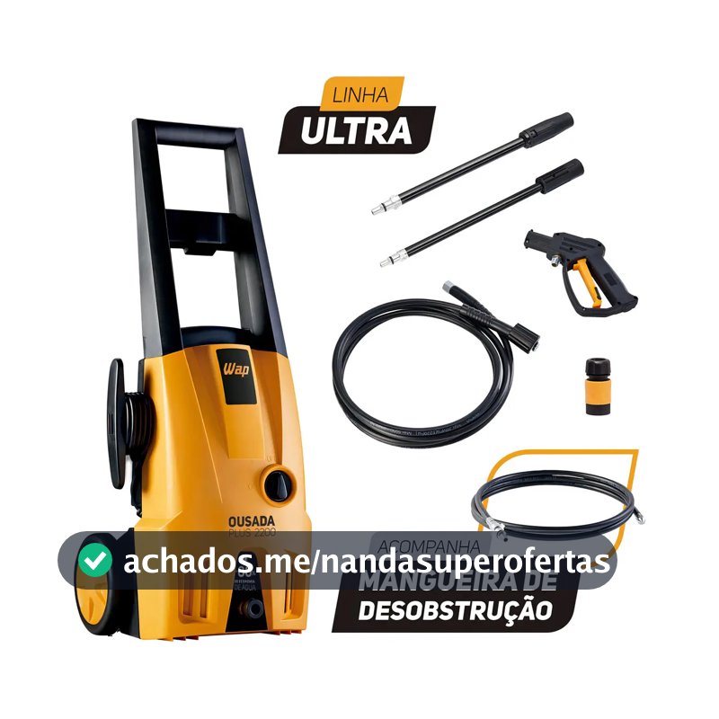 Desobstruidora de Alta Pressão Wap Ousada Plus 2200 Ultra 1500W com 1750psi