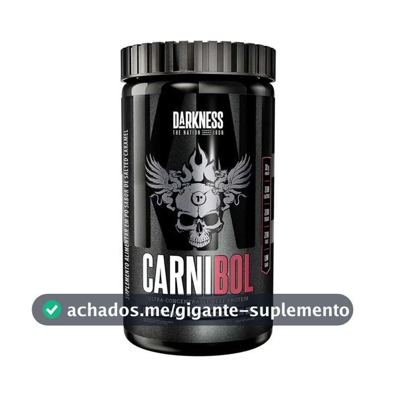 Proteína Darkness Carnibol Beef em pó sabor Caramelo salgado x 900g