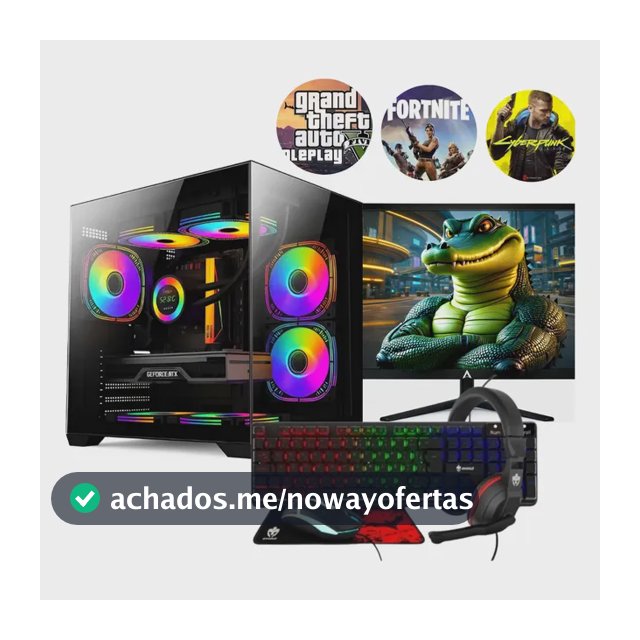 Pc Gamer Intel I7 Rtx 3050 Ram 16gb Ssd 480gb Monitor 20 Pol 512 Gb 16 Gb Rtx 3050