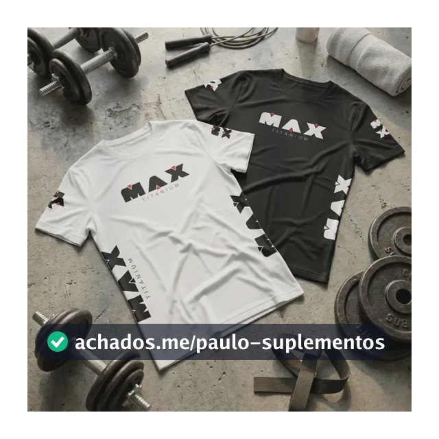 Kit 2 Camisas Max Titanium Dry-fit Sport Antiodor Masculino