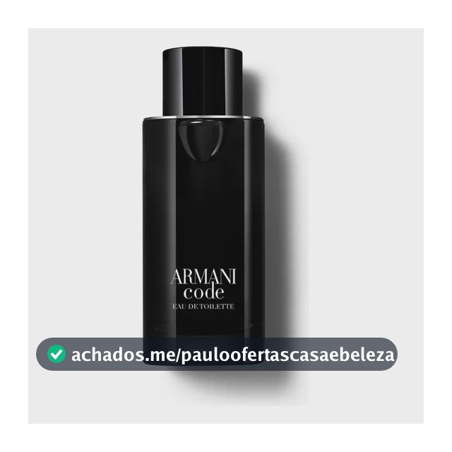 Perfume Masculino Armani Code Eau de Toilette Refilável, 125ml