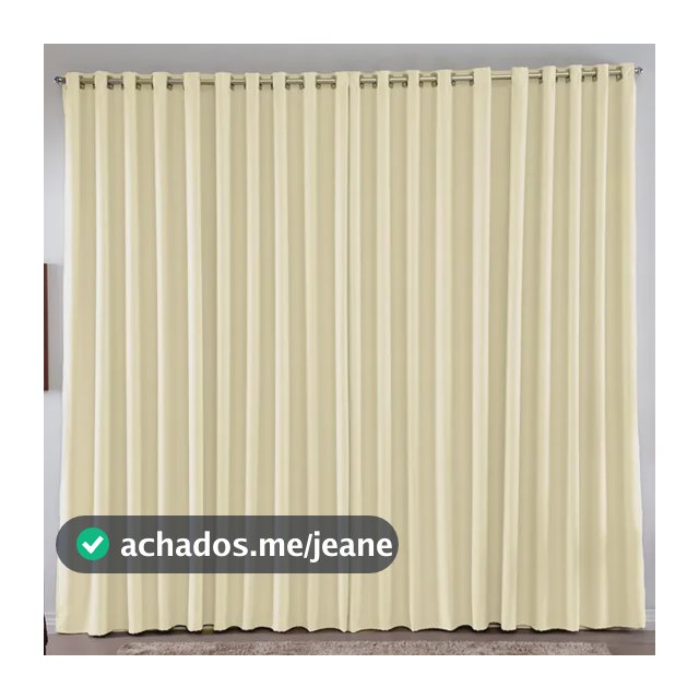 Cortina 2.00 x 1.80 m Blackout Blecaute Palha Corta Luz Em Tecido Grosso Para Quarto E Sala Casa Laura Enxovais
