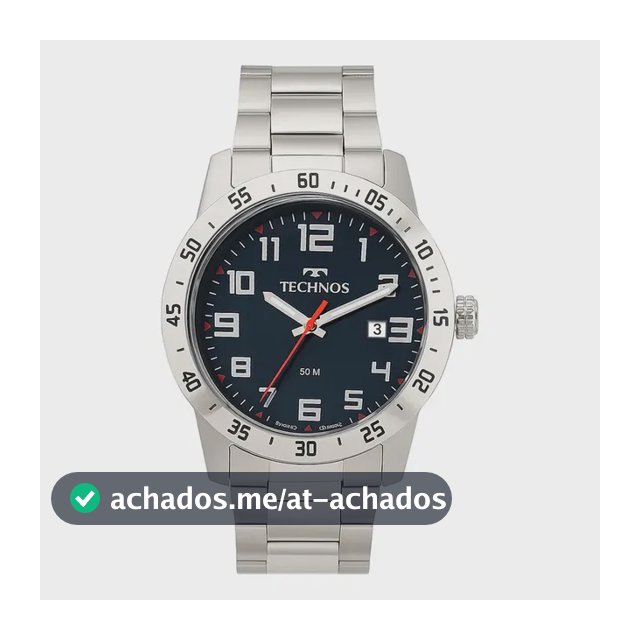 Relógio Technos Masculino Analógico Prateado 2115myi/1a Prateado