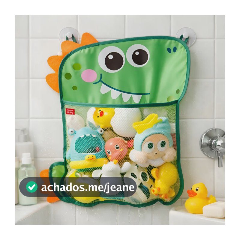 Cesto Organizador Brinquedos Infantil Banheiro Porta Treco Dinossauro