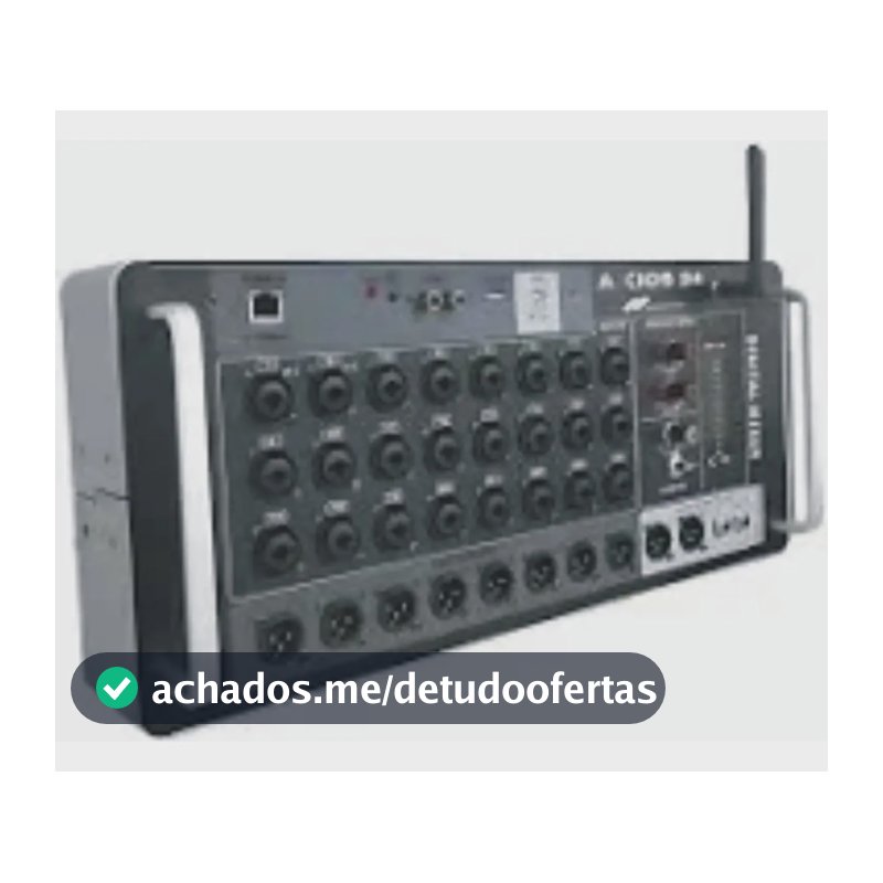 Mesa Som 24 Canais Profissional Amplificada Hack Axios