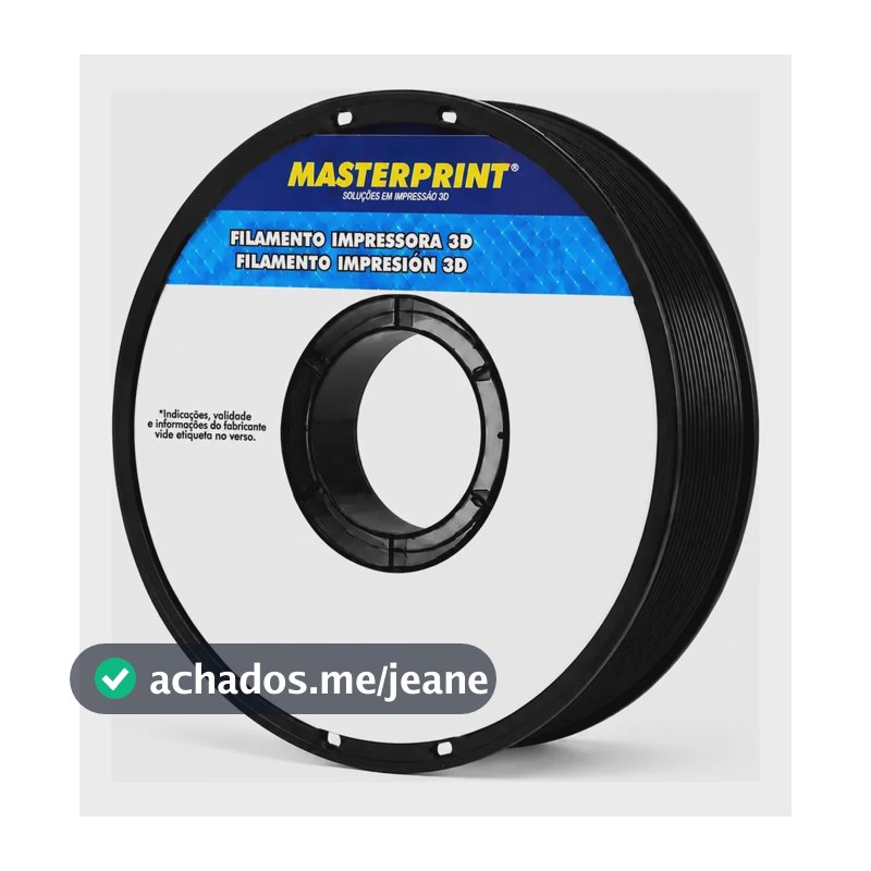 Filamento Impressão 3d Masterprint Petg  Preto Preto