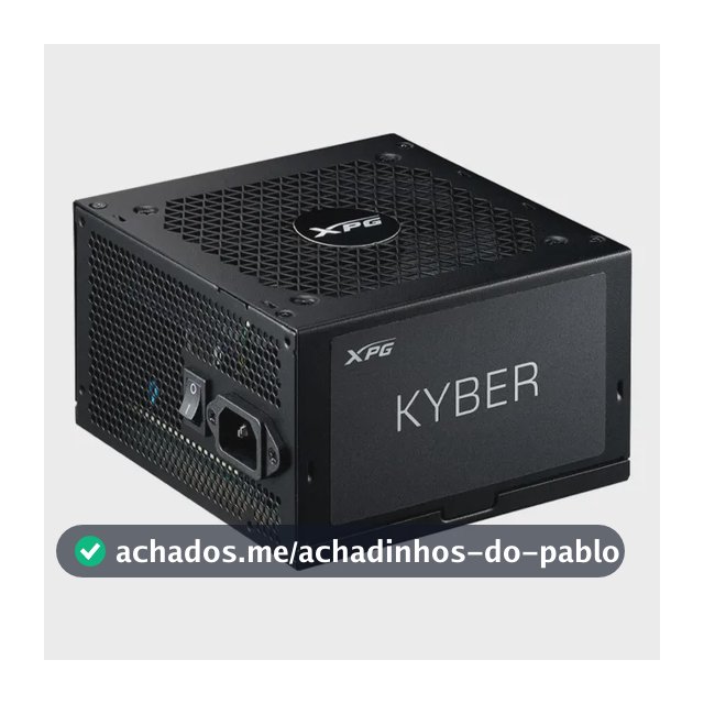 Fonte XPG Kyber 850W 80 Plus Gold com Cabo KYBER850G-BKCBR Preto