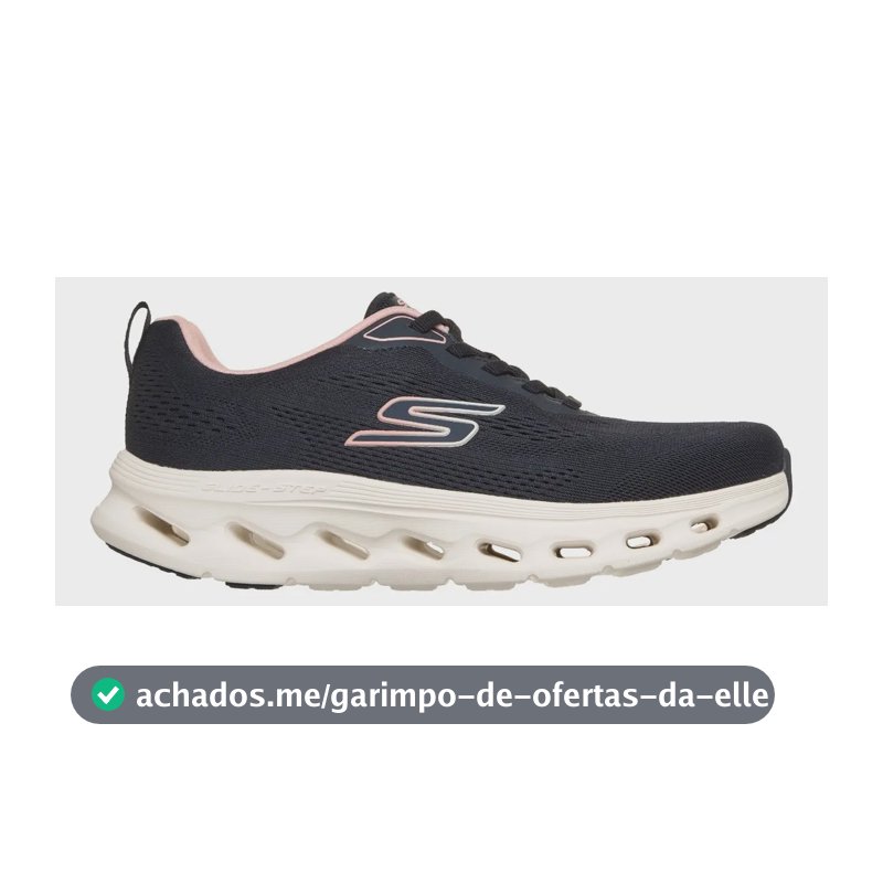 Tênis Skechers De Caminhada  Glide 2.0 Fem Azul Escuro/rosa Azul Escuro / Rosa Liso 38 Br