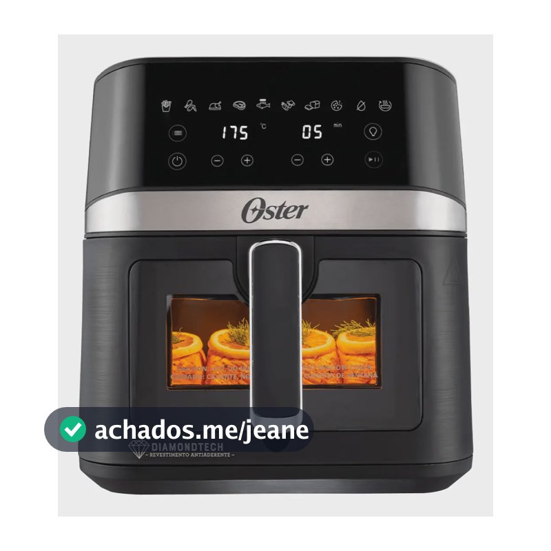 Fritadeira Digital Oster sem Óleo 6L DiamondTech 220V CKSTAF60WDDF-057