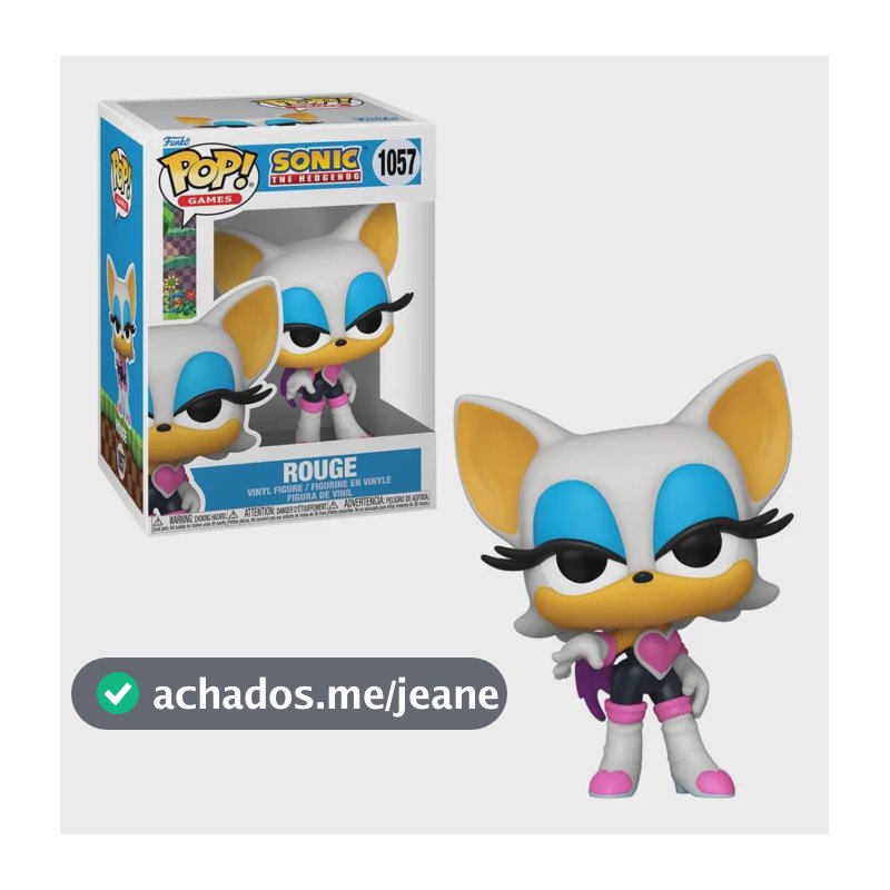 Boneco Funko Pop! Sonic The Hedgehog - Rouge