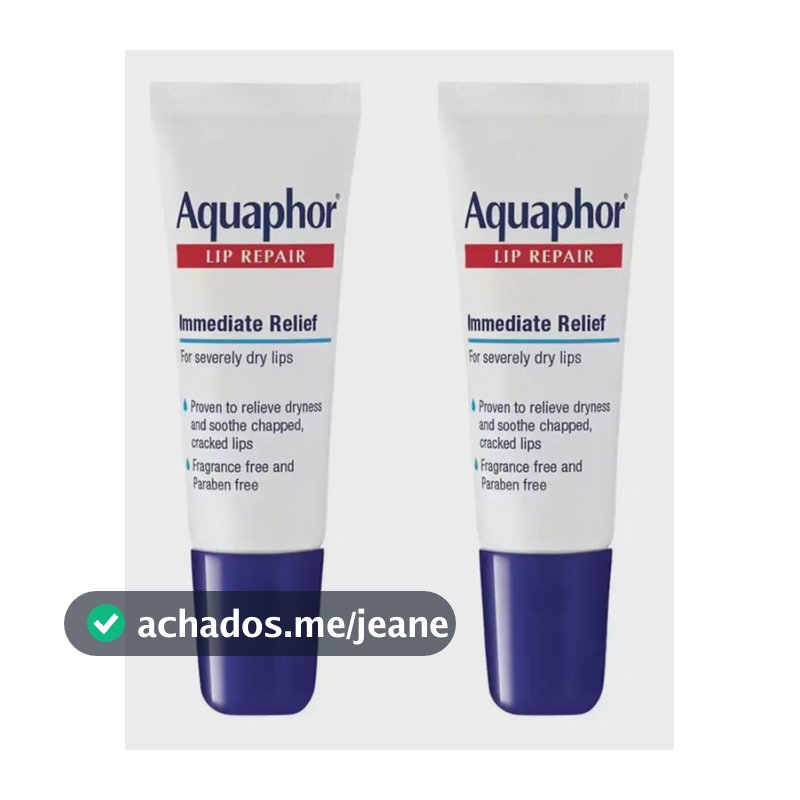 2 Aquaphor Hidratante Reparador Labial Original 10ml