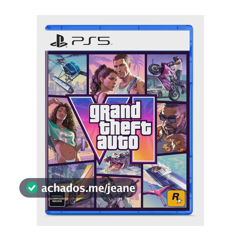 Gta Vi - Playstation 5 Versão Standard Nacional Br