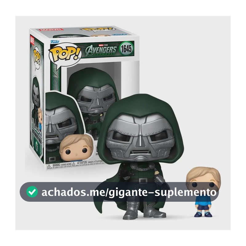 Boneco Funko Pop! Marvel Vingadores Dr Destino Com Franklin