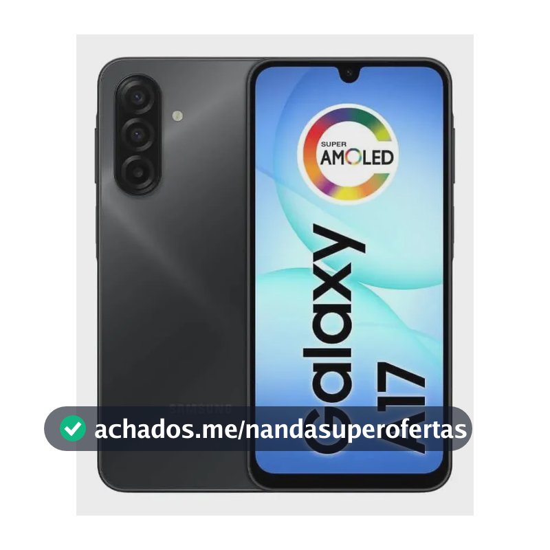 Smartphone Samsung Galaxy A17, 4G, 128GB, 4GB RAM Preto