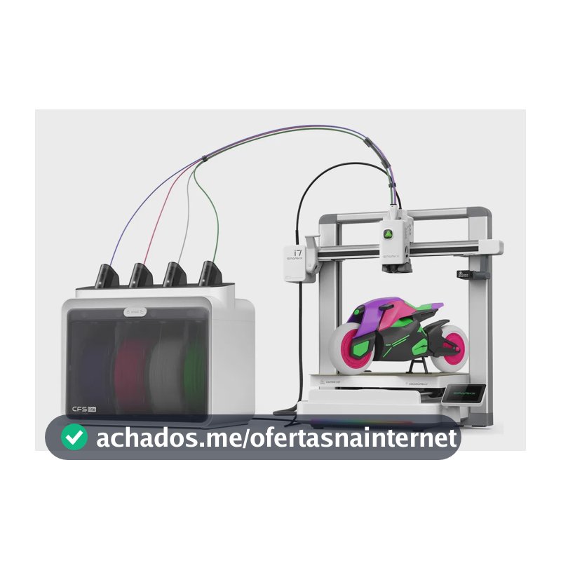 Impressora 3D Creality Maker Sparkx I7 Combo Multicolorida, para Foto 3D sem Modelagem