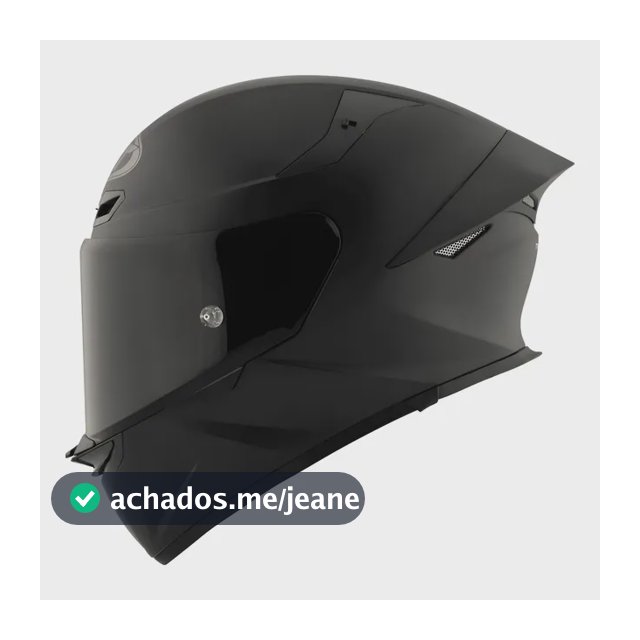 Capacete Kyt Tt Revo Preto Fosco Spoiler Moto Esportivo