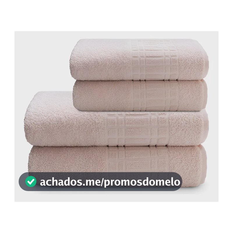 Jogo De Toalha Banho 4 peças 100 Algodão 400 gr/m Loft Camesa