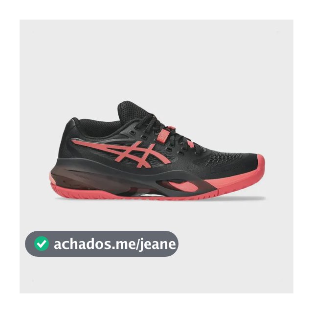 Tênis Asics Gel Resolution X Feminino Preto E Rosa All Court