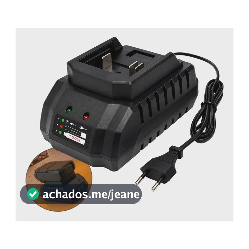 Carregador Fonte 21v 2a Com Led Para Ferramentas