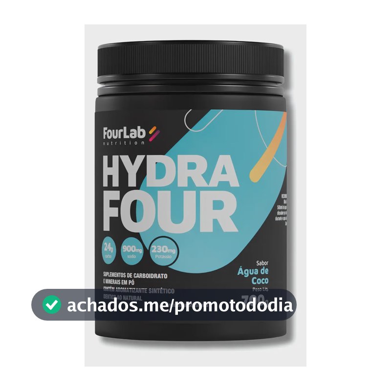 Isotônico Repositor De Eletrólito Ciclismo Hydrafour 700g - Fourlab Sabor Agua De Coco Hidratação Endurance