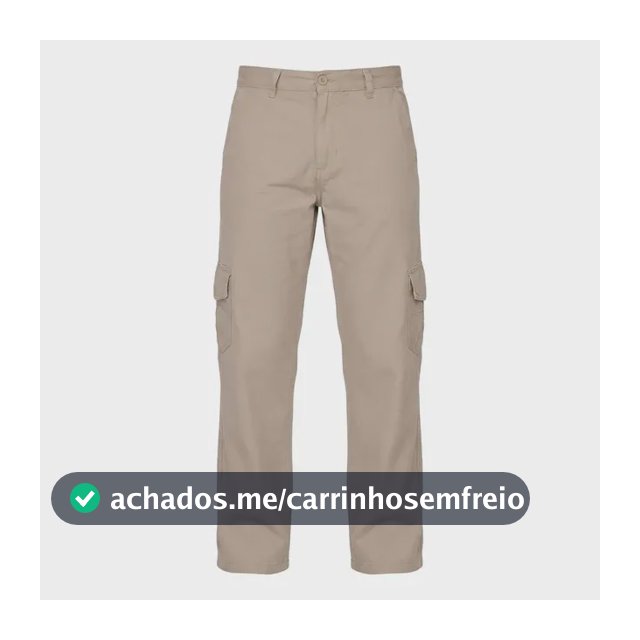 Calça Masculina Cargo Elegance Bege Escuro Begeescuro 48