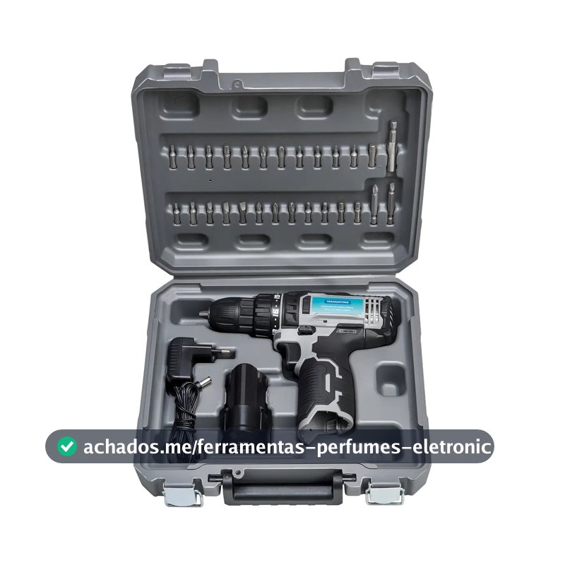 Parafusadeira Furadeira Com Maleta 30 Peças 10,8v Tramontina Cor - Frequência