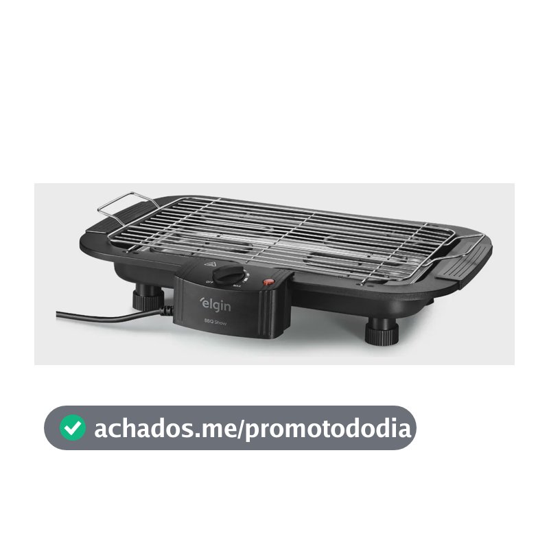Churrasqueira Elétrica Elgin Bbq Show 2000w Chu20 Preto