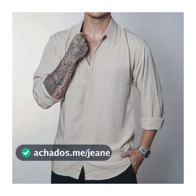 Camisa Linho Manga Longa Viscolinho Praia Casual Old Money