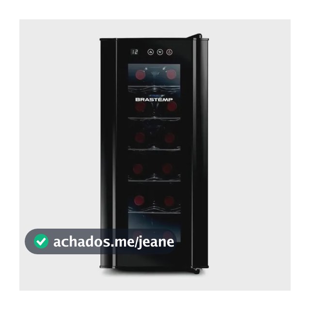 Adega De Vinhos Brastemp Para 12 Garrafas Com Painel Touch Bzc12be Preto