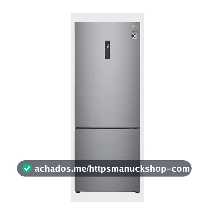 Geladeira Smart LG Frost Free Inverter 451L Inverse Cor Inox Look - 127V