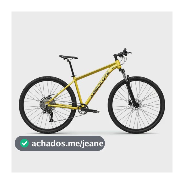 Bicicleta Aro 29 Absolute Nero 5 12v Freio Hidráulico Trava Amarelo/preto 17